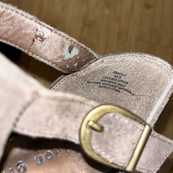 Steve Madden Girl Brown Suede Fringe Open Toe heels Size 8.5 Pracila Dress Shoes - Picture 8 of 8